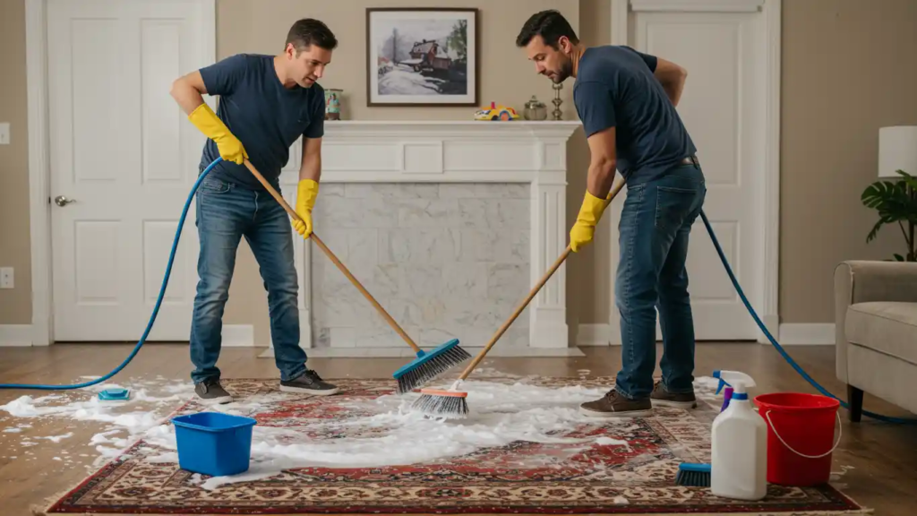 How to Clean Old Stained Carpet Remove Brown Stains, Old Marks & More (London Guide) 3 How to Clean Old Stained Carpet
